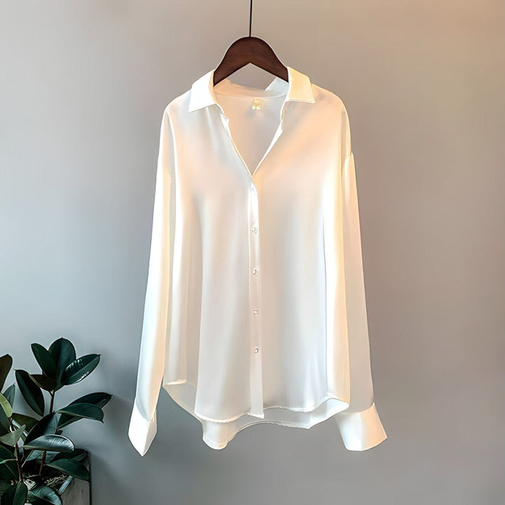 Dames Blouse Luxe Vintage in Wit