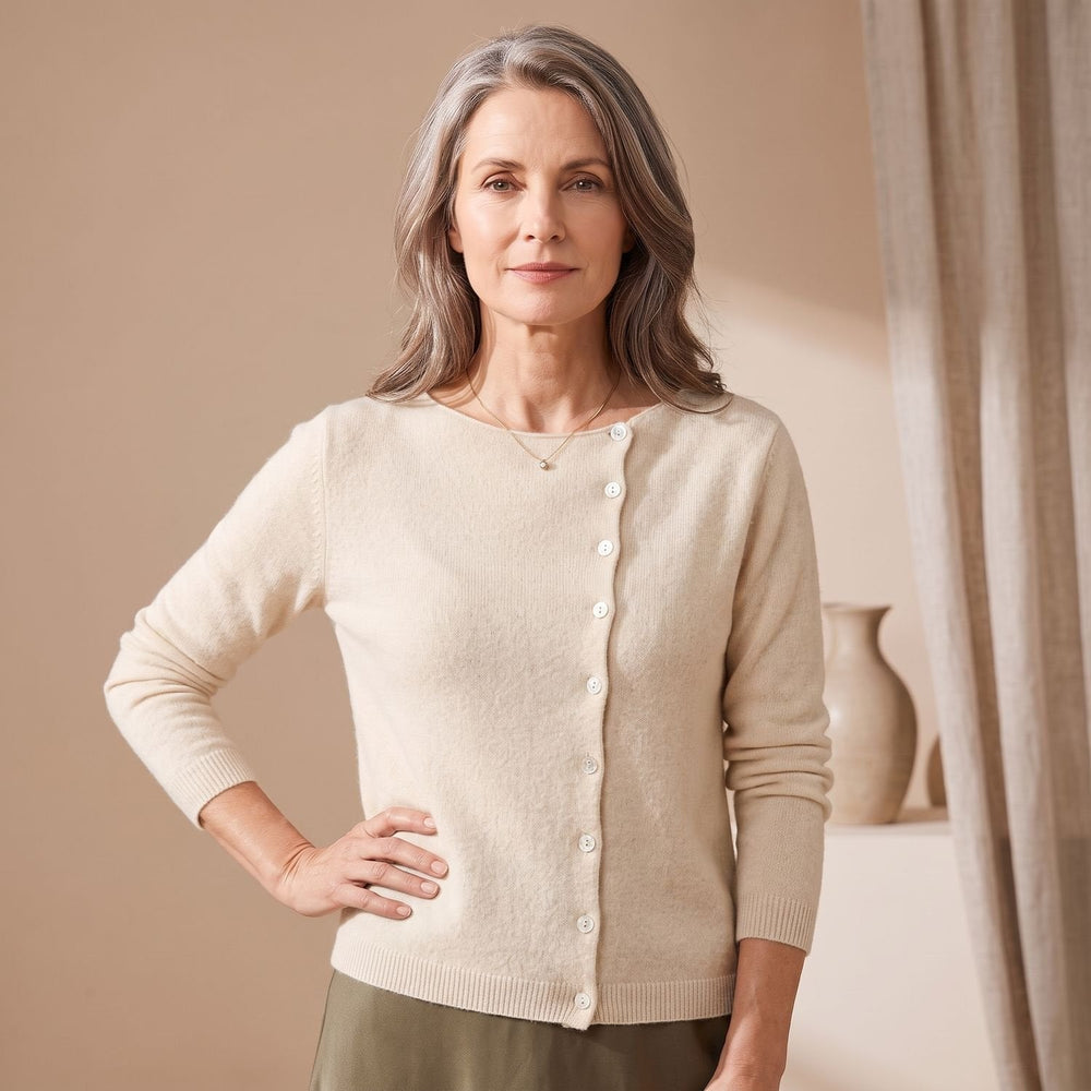 Dames Coltrui Elegant Klassiek Veelzijdig voor Elke Gelegenheid in Beige
