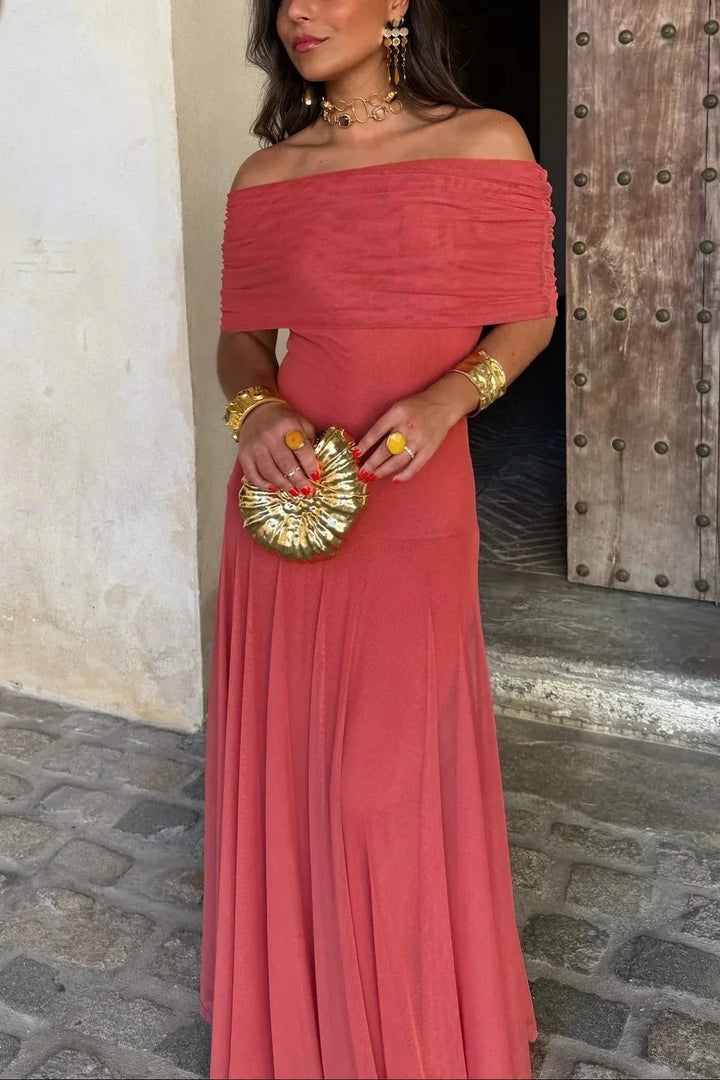 Dames Elegante Fluïde Maxi Jurk voor Trouwgasten en Formele Feestelijke Avonden (4)
