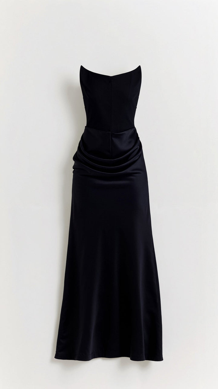 Dames elegante kolom maxi-jurk voor bruiloftsgasten in Wit 3