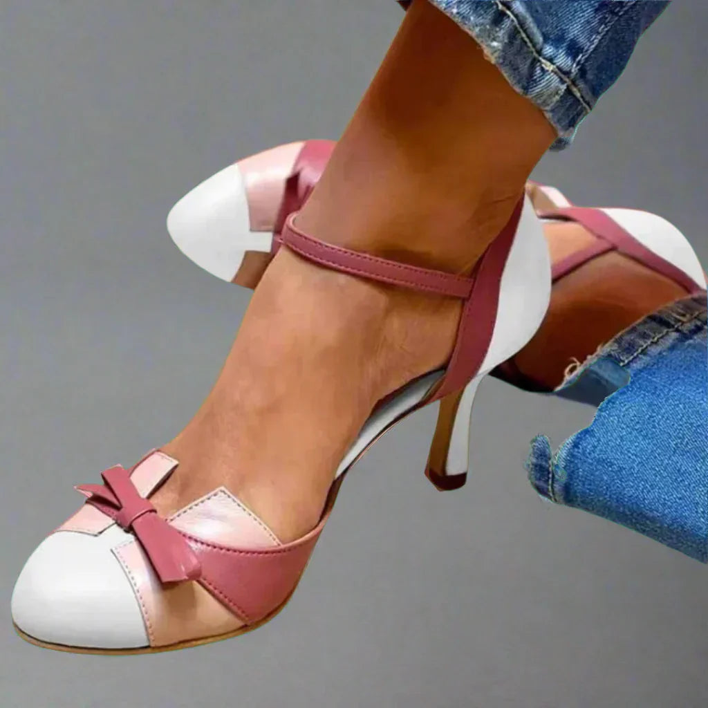 Dames Elegante Pump met Strikdetail in Wit