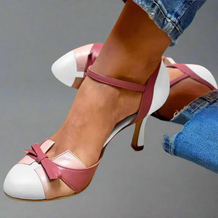Dames Elegante Pump met Strikdetail in Wit