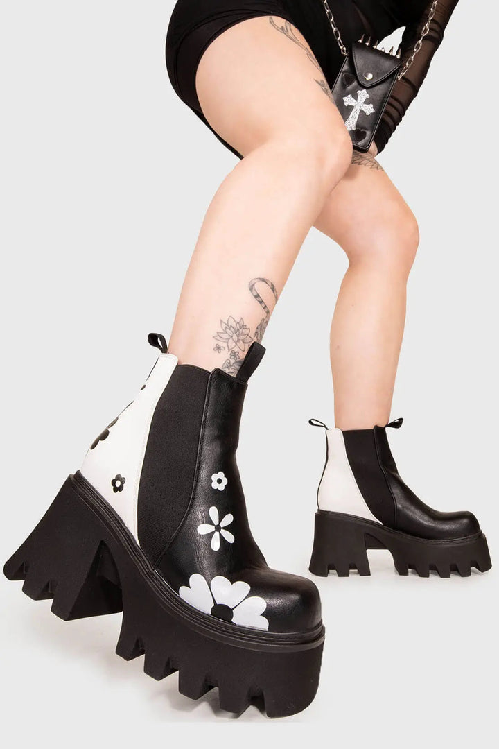 Dames Enkellaarzen Chunky Platform voor Kerst