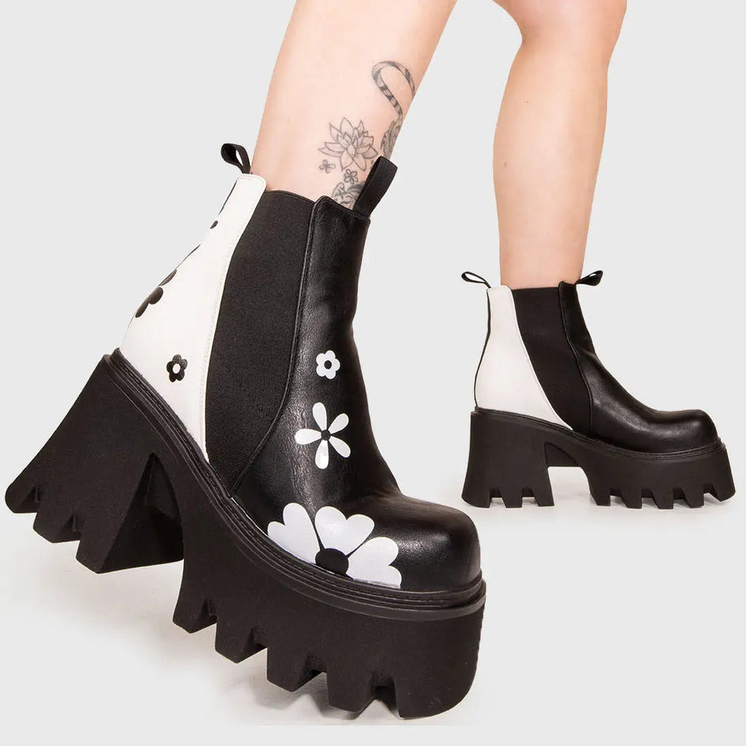 Dames Enkellaarzen Chunky Platform voor Kerst (3)