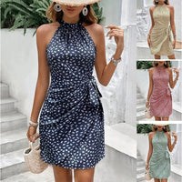 Isa | Dames jurk halter wikkel zomer
