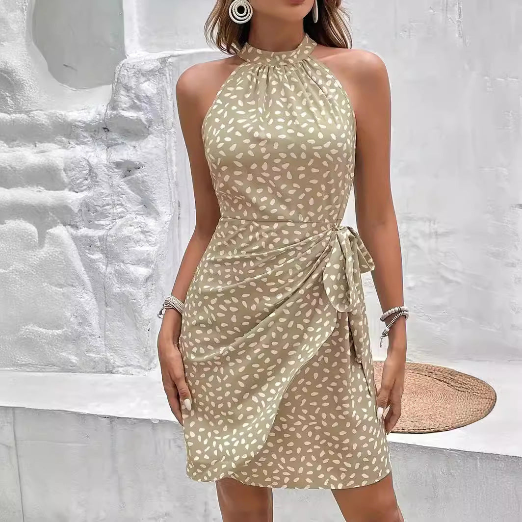 Dames Halterjurk met wrap voor de zomer (5)