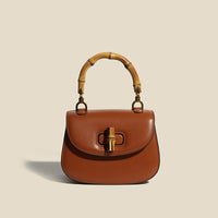 Esmee | Dames handtas met bamboe accenten