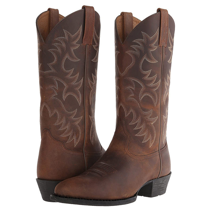 Dames Laarzen in authentieke Western-Vintage-Stijl in Zwart 11