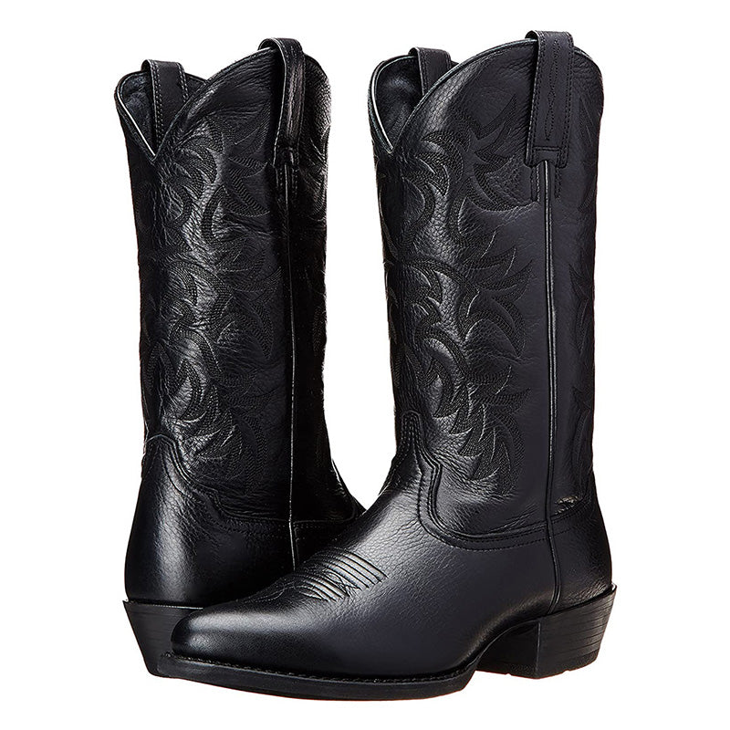 Dames Laarzen in authentieke Western-Vintage-Stijl in Zwart 2
