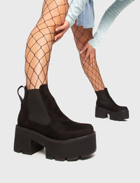 Maud | Dames Laarzen in Suède met Platform
