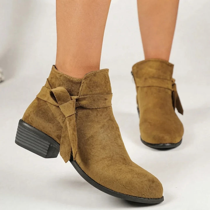 Dames laarzen met blokhak voor kerstoutfit (3)