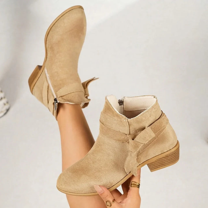 Dames laarzen met blokhak voor kerstoutfit (5)