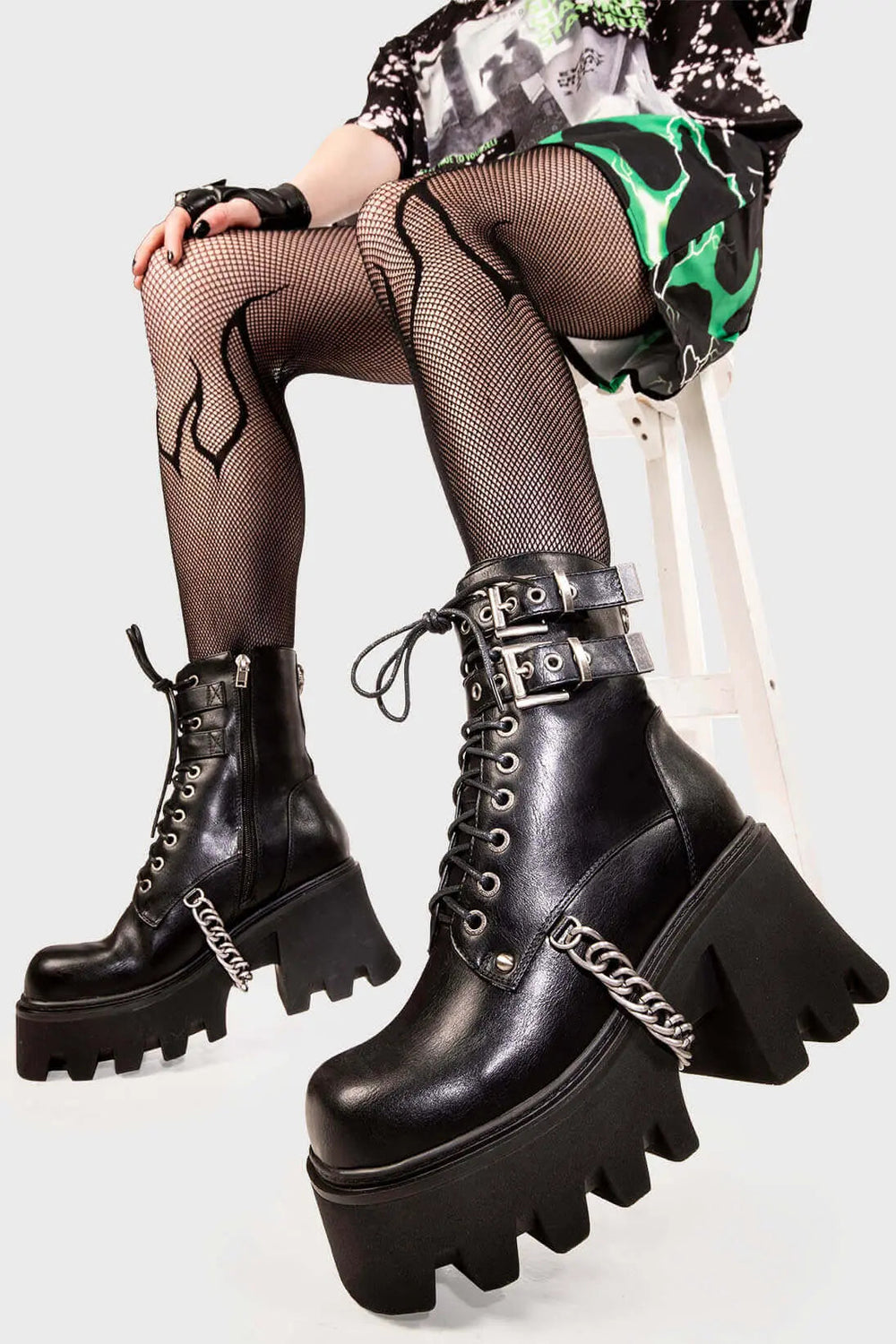 Dames laarzen platform voor kerst outfit (2)