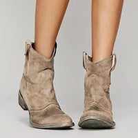 Yara | Dames Laarzen Slip-On Western Enkel-Hoogte