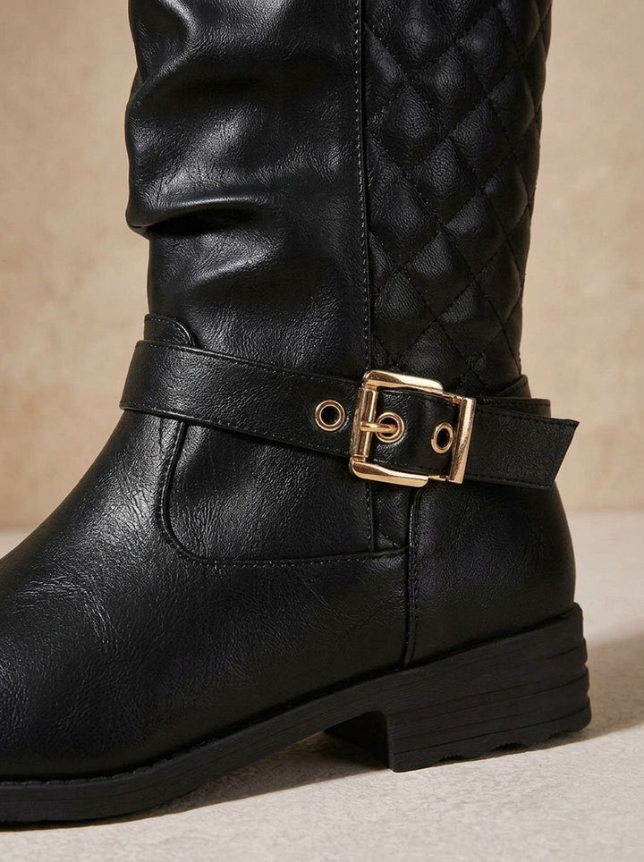 Dames laarzen slouch mid-calf voor kerst in Goudkleurig 10