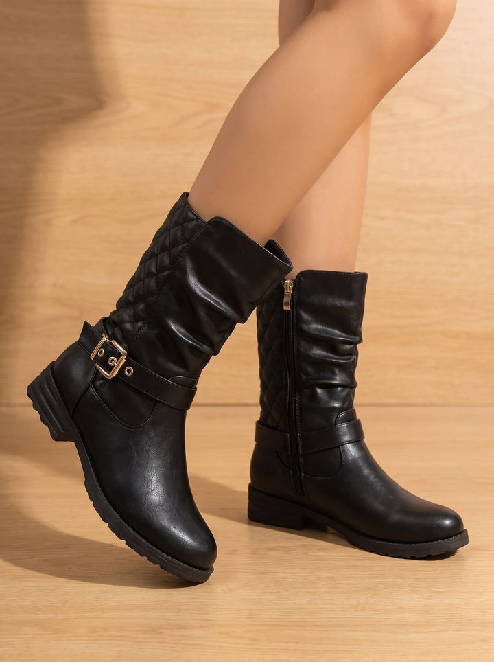 Dames laarzen slouch mid-calf voor kerst in Goudkleurig 5