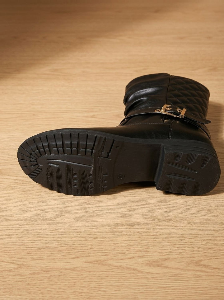 Dames laarzen slouch mid-calf voor kerst in Goudkleurig 8