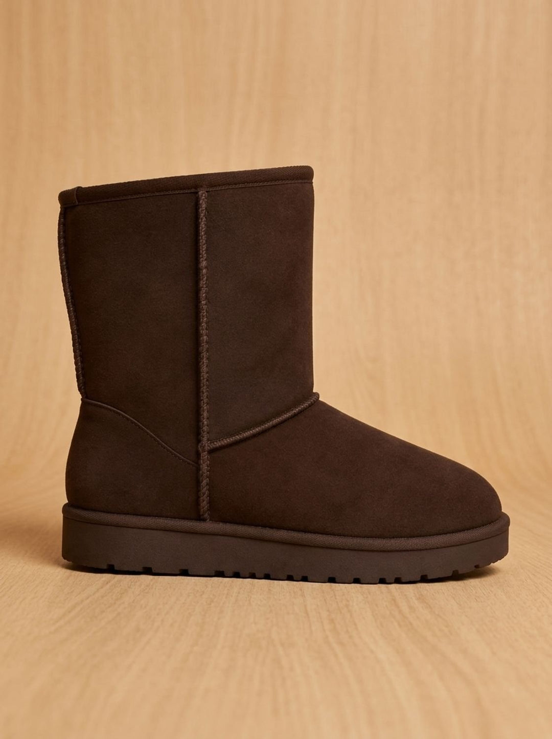 Dames Laarzen Winter Sherpa-Voering Suède in Bruin