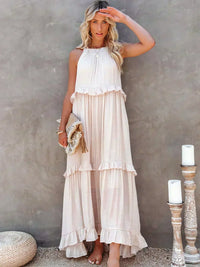 Mila | Lange bohemische dames jurk zomerstijl