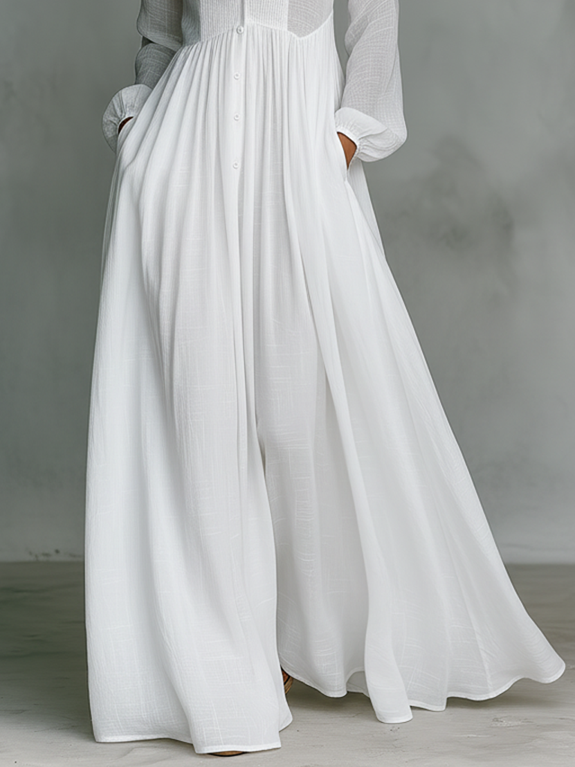 Dames Minimalistische Zomerjurk Maxi Patchwork (3)
