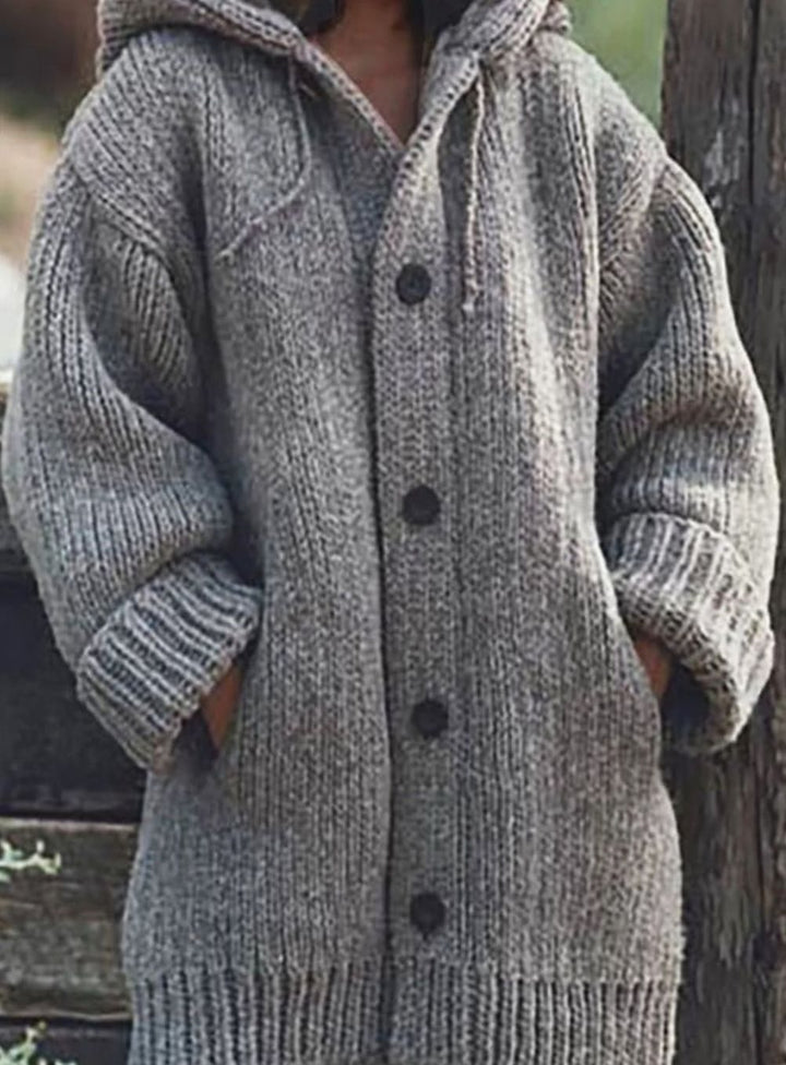 Dames Trui Oversized Chunky Knit in Grijs