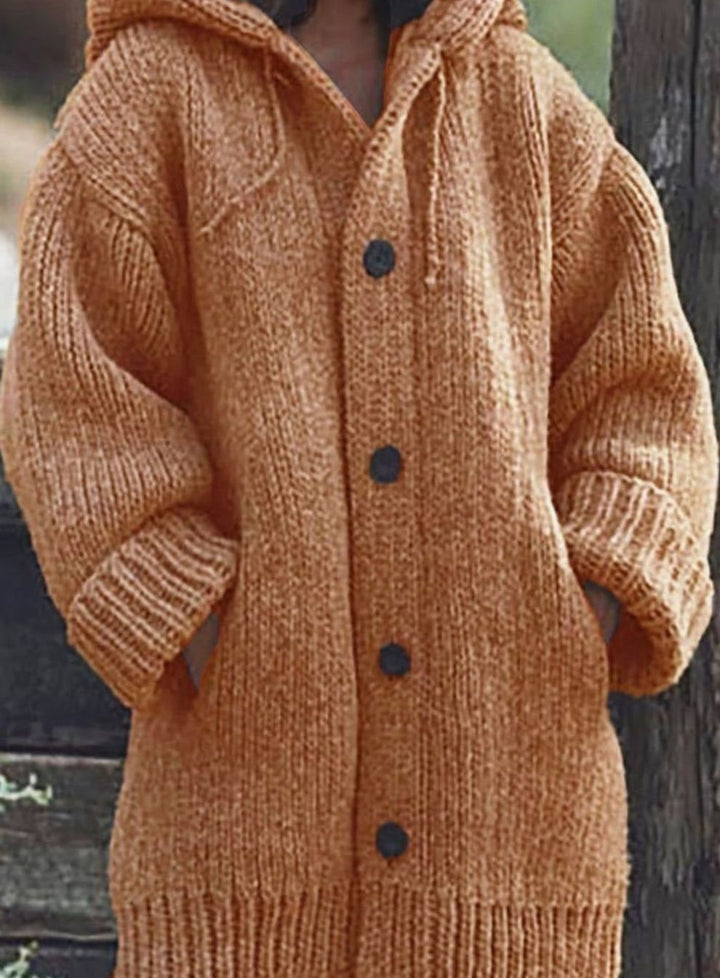 Dames Trui Oversized Chunky Knit in Oranje