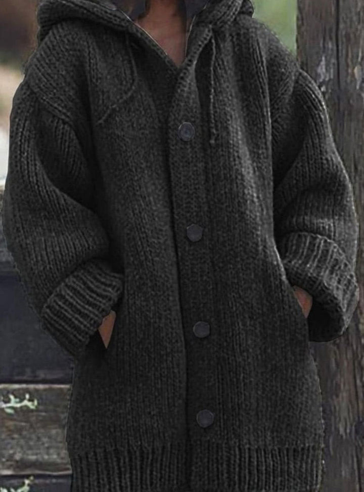 Dames Trui Oversized Chunky Knit in Zwart