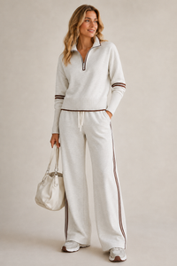 Elin | Dames Trui Set met Wijde Broek