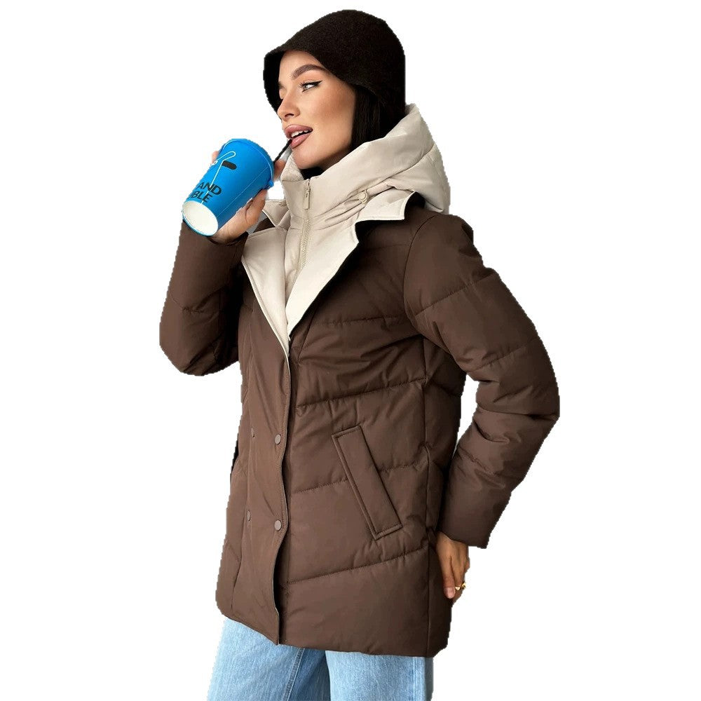 Dames winterjas gewatteerd met afneembare binnenjas (5)