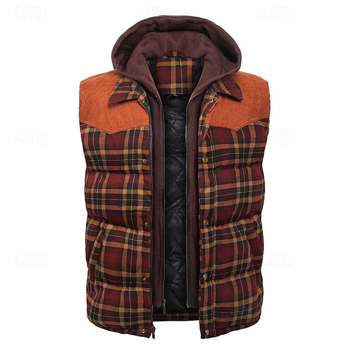 Dames winterjas gewatteerd met capuchon in Rood