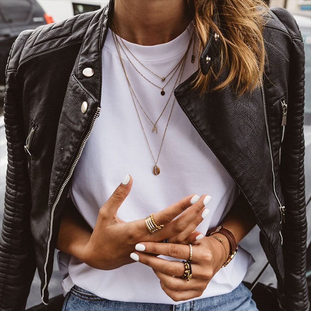 Dames winterjas in leder met moto-stijl (3)