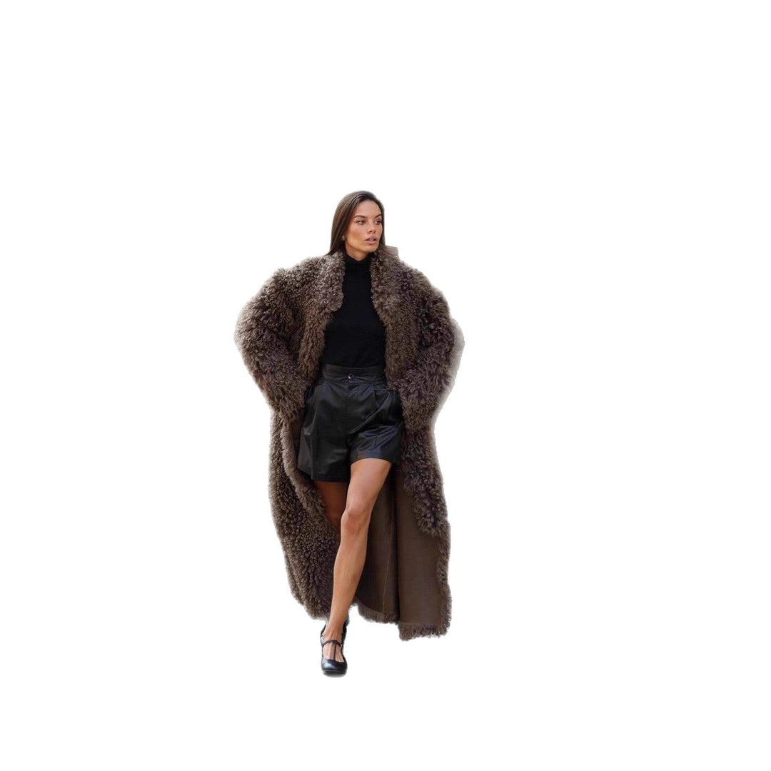 Dames winterjas lange teddy (5)