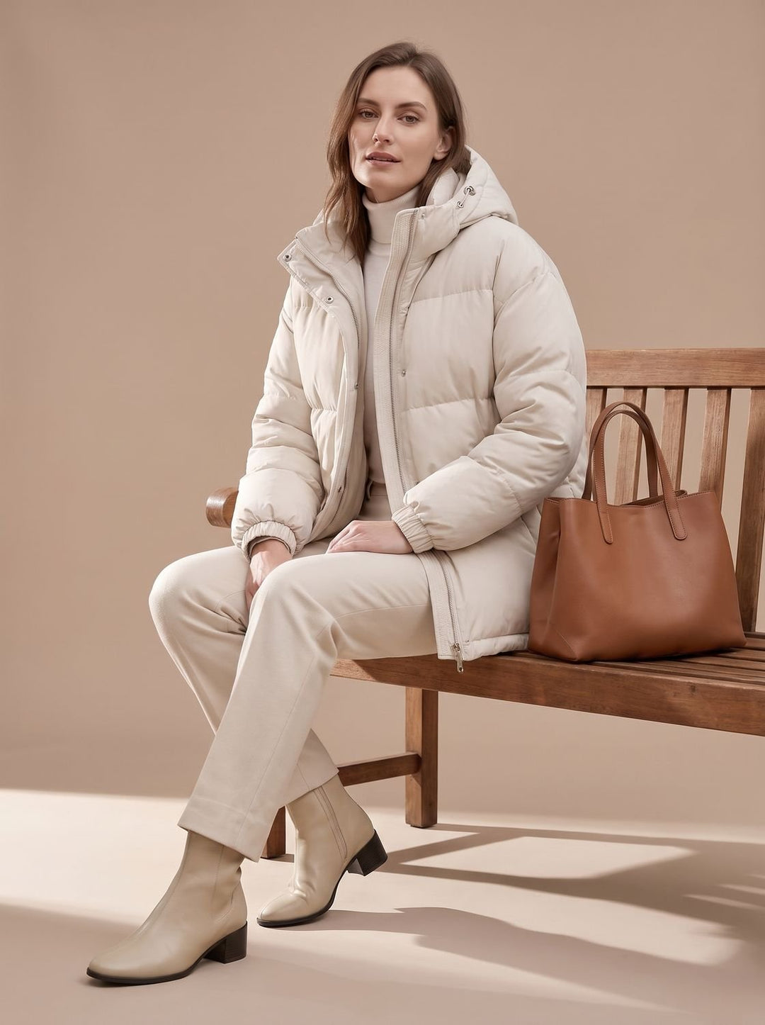 Dames Winterjas Puffer Oversized met Capuchon (4)