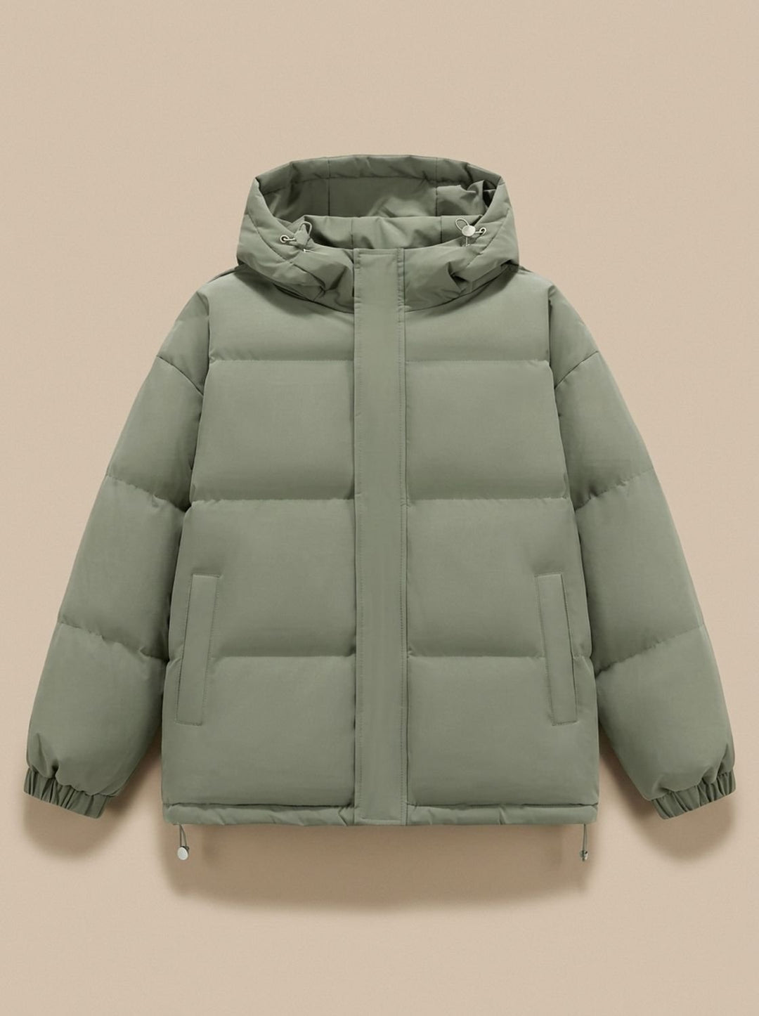 Dames Winterjas Puffer Oversized met Capuchon in Groen