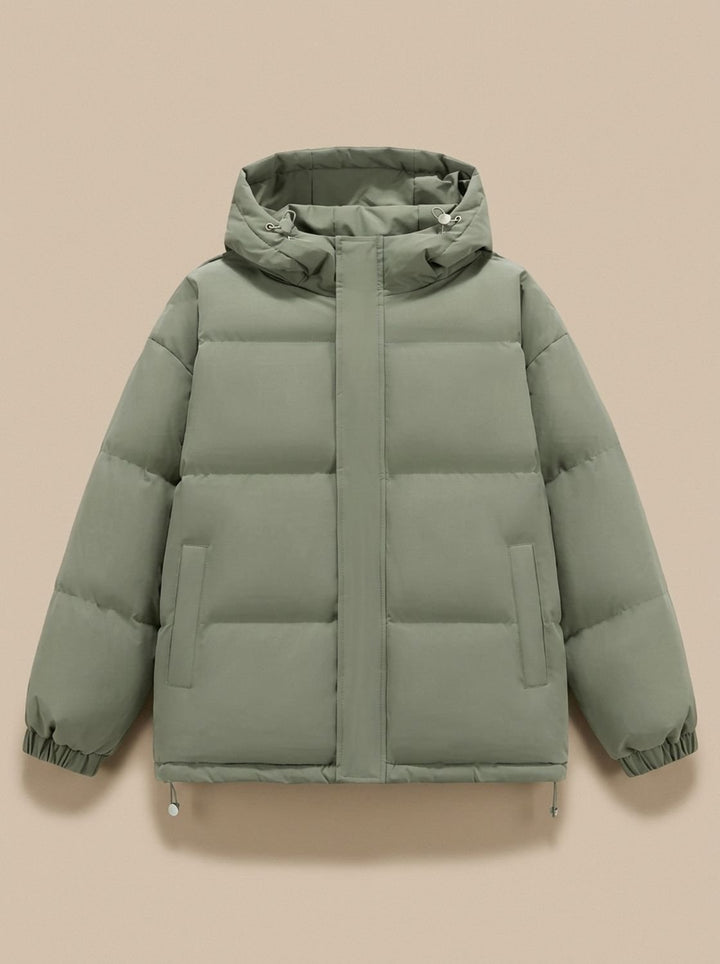 Dames Winterjas Puffer Oversized met Capuchon in Groen