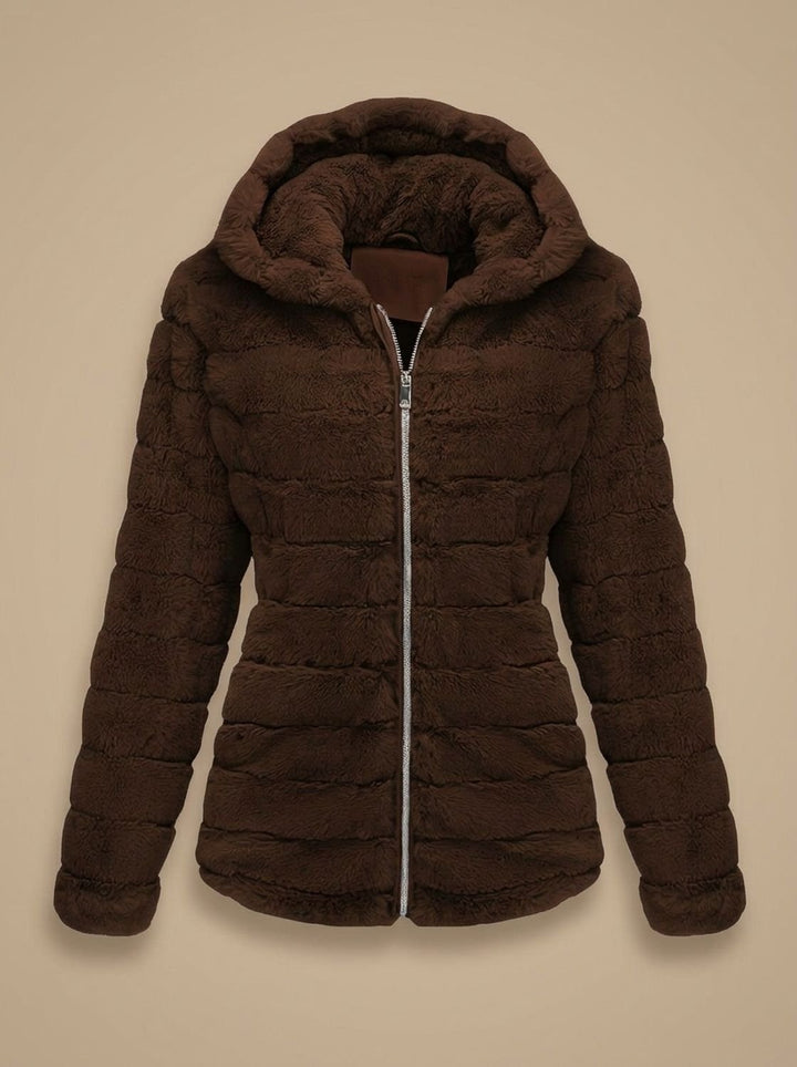 Dames Winterjas Teddy Nepbont met Capuchon (12)