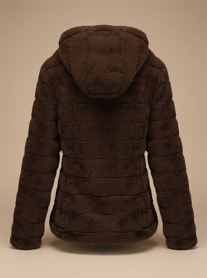 Dames Winterjas Teddy Nepbont met Capuchon (13)