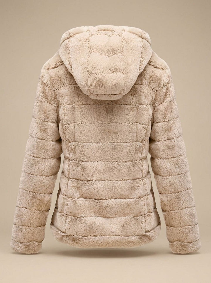 Dames Winterjas Teddy Nepbont met Capuchon (4)