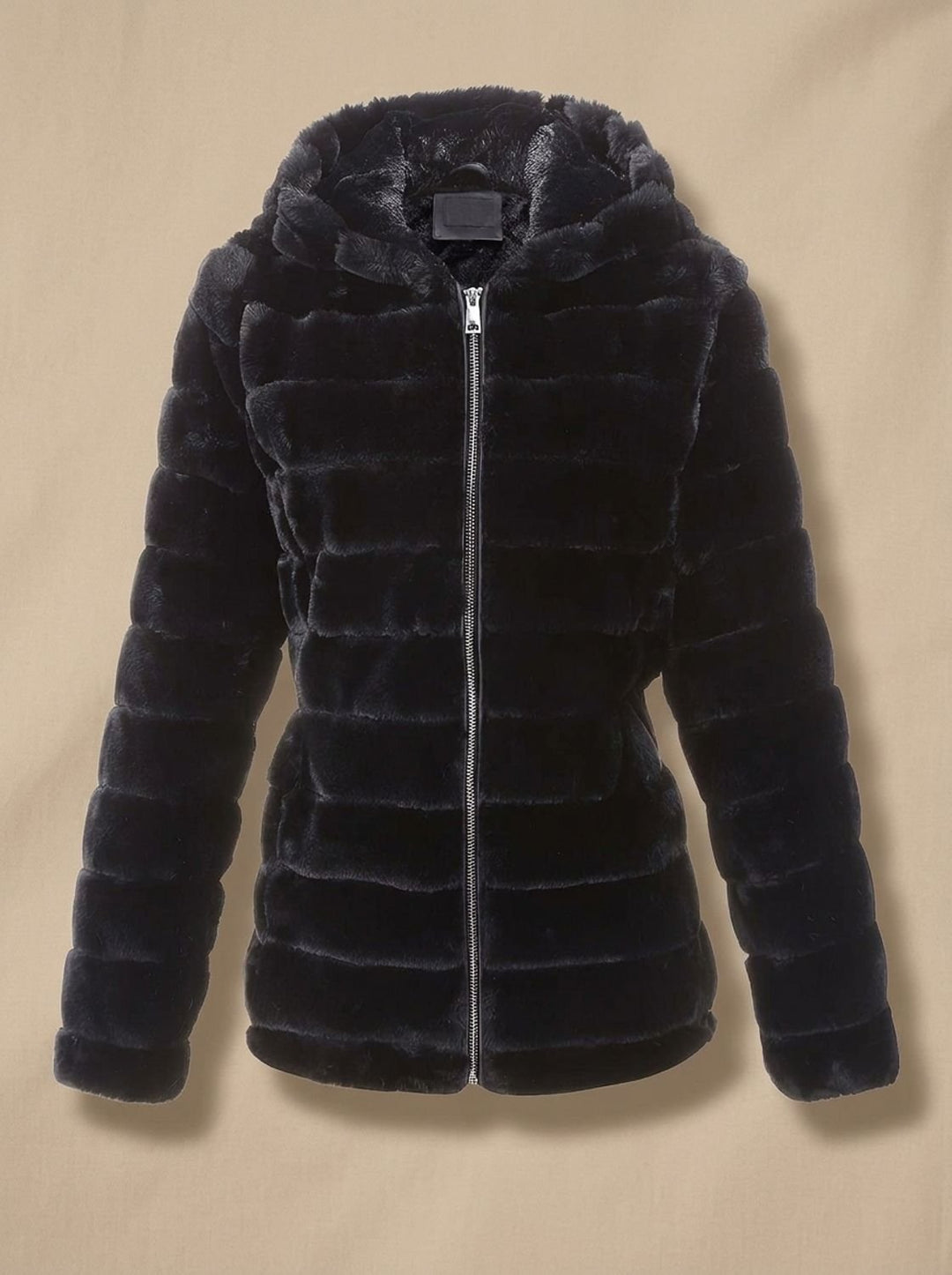Dames Winterjas Teddy Nepbont met Capuchon (5)