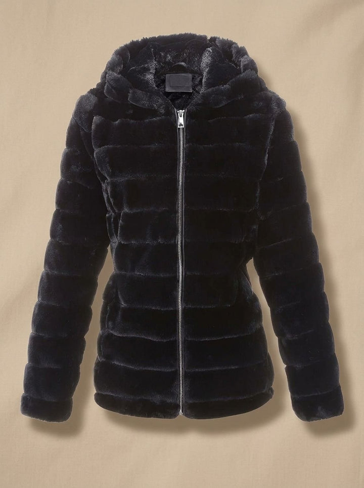 Dames Winterjas Teddy Nepbont met Capuchon (5)