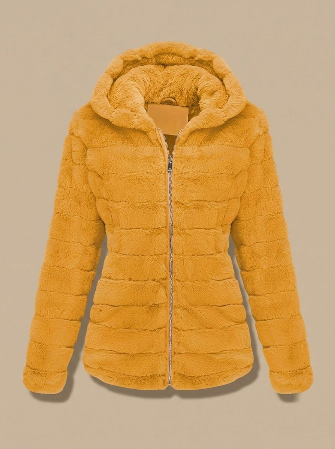 Dames Winterjas Teddy Nepbont met Capuchon (8)