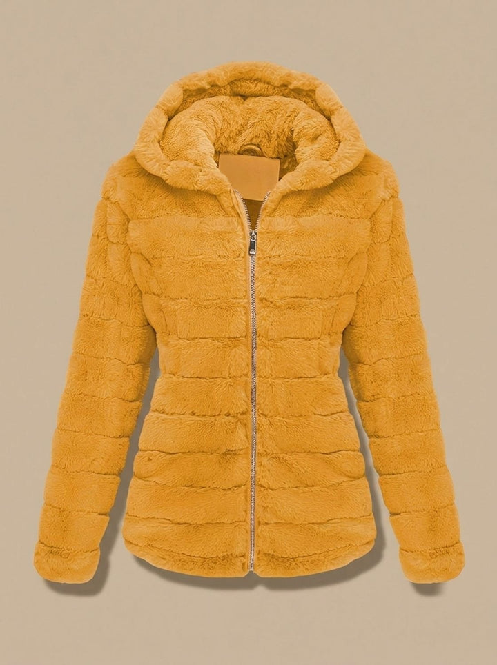 Dames Winterjas Teddy Nepbont met Capuchon (8)