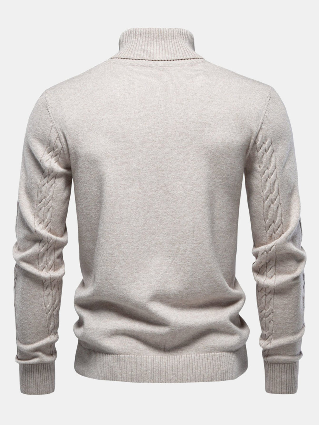 Dames wintertrui kabelsteek turtleneck elegant (4)