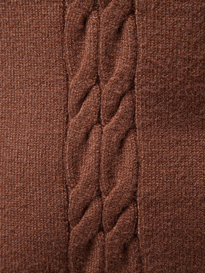 Dames wintertrui kabelsteek turtleneck elegant (6)