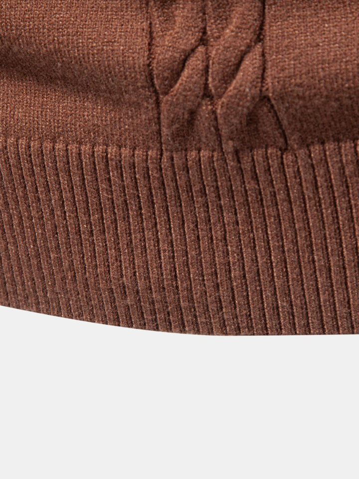 Dames wintertrui kabelsteek turtleneck elegant (7)