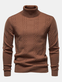 Sanne | Dames wintertrui kabelsteek turtleneck elegant
