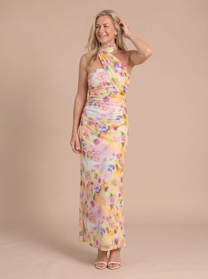 Elegante dames glitter feestjurk maxi (10)