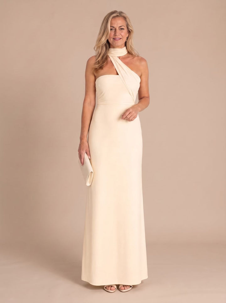 Elegante dames glitter feestjurk maxi (4)