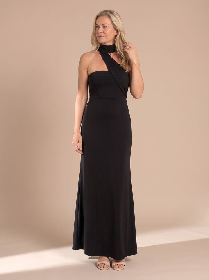 Elegante dames glitter feestjurk maxi (8)