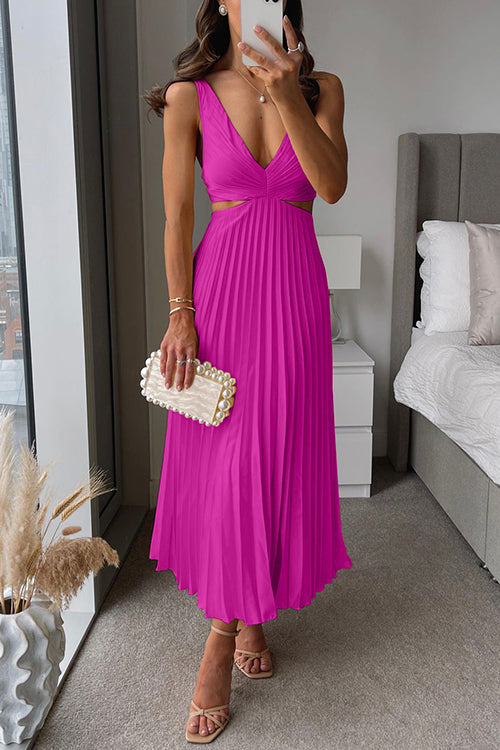 Elegante dames maxi-jurk voor bruiloftsgasten in Roze